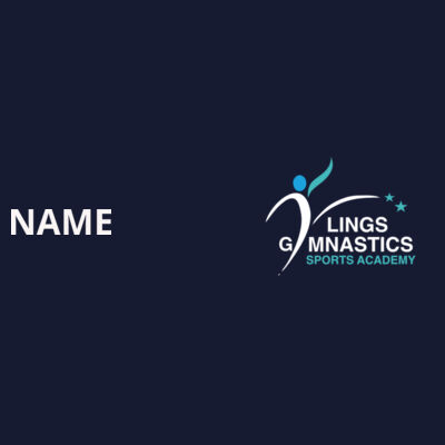 LGSA - TSHIRT - WHITE GLITTER NAME Design