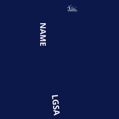 LGSA - ONESIE - WHITE GLITTER NAME Design