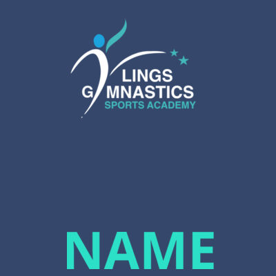 LGSA - BAG - TEAL GLITTER NAME Design