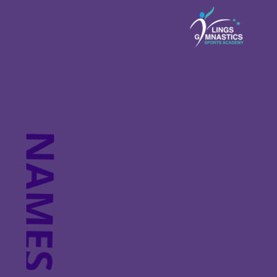 LSGA - VARSITY JACKET - PURPLE  GLITTER NAME Design
