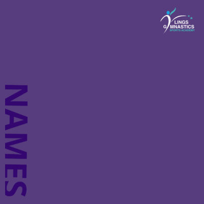 LSGA - ADULT VARSITY JACKET - PURPLE  GLITTER NAME Design